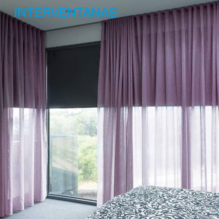 cortinas modernas con persianas blackout