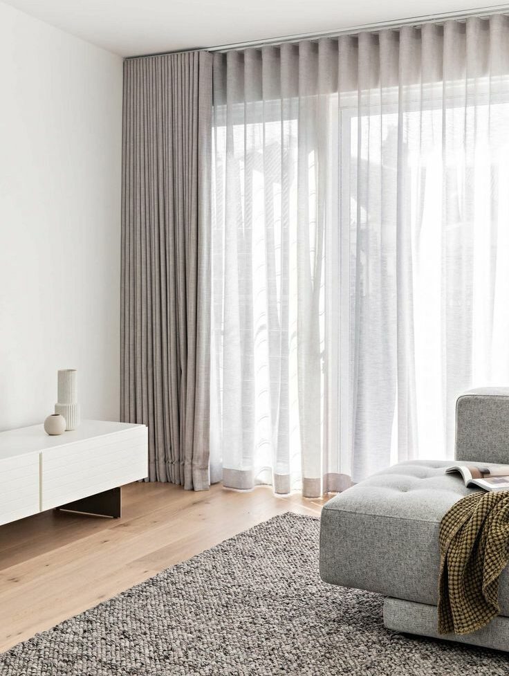 cortinas modernas onduladas dia y noche traslucida y blackout