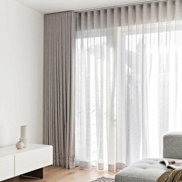 cortinas onduladas modernas dia y noche tela blackout y traslucida coleccion 2025