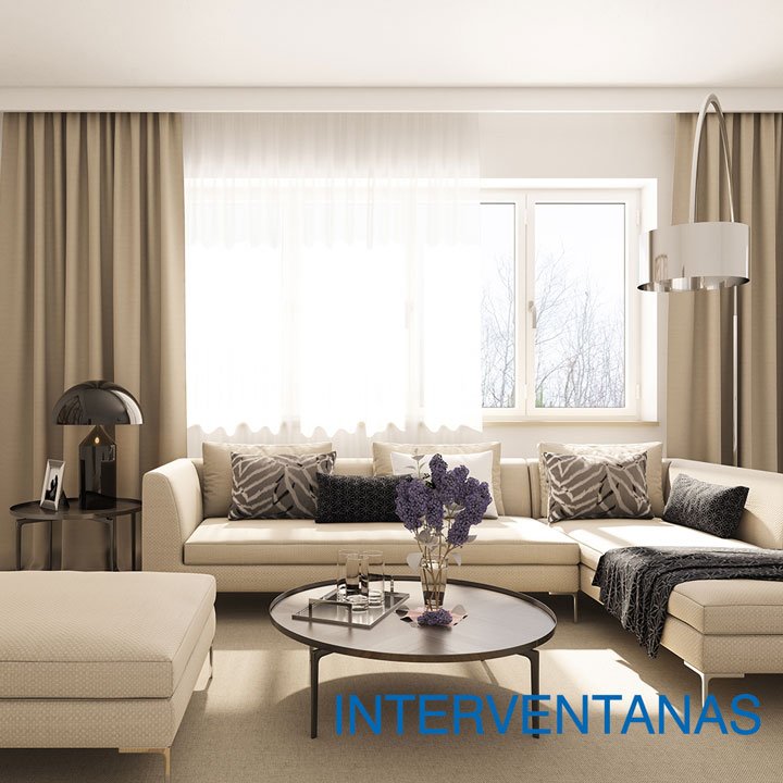 cortinas para sala blackout dia noche ventanas modernas